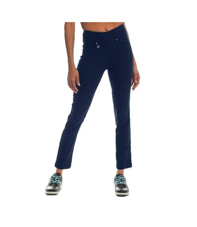 Pantalon femme bleu marine foncé Island Green