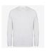 SF Unisex Adult Slogan Drop Shoulder Long-Sleeved T-Shirt (White)