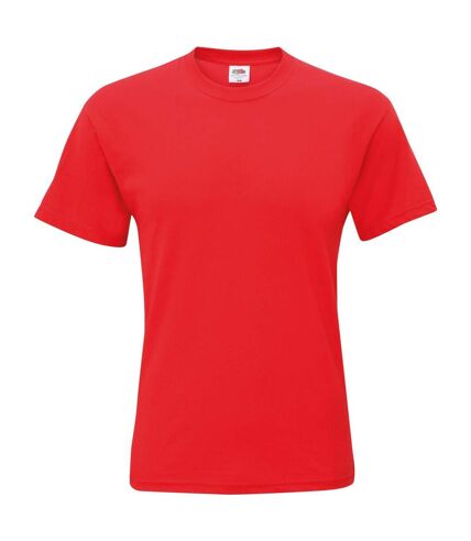Fruit Of The Loom Mens Original Short Sleeve T-Shirt (Red)