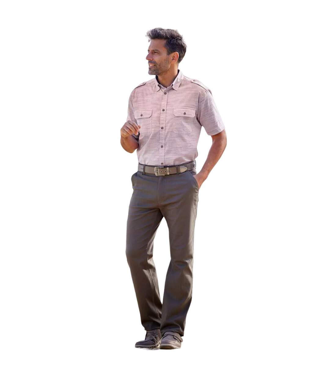 Chemise homme rose Atlas For Men-4