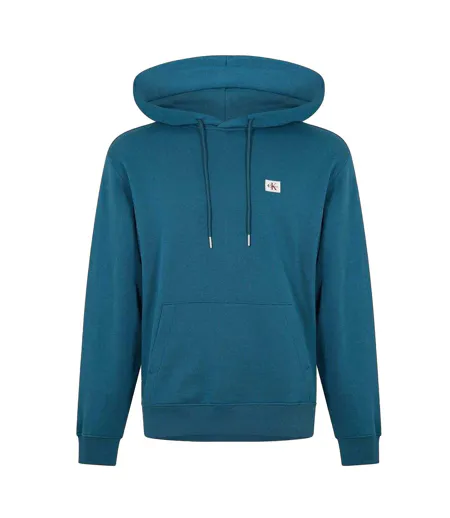 Sweat À Capuche Homme Bleu Marine Foncé Bleu Sarcelle Calvin Klein