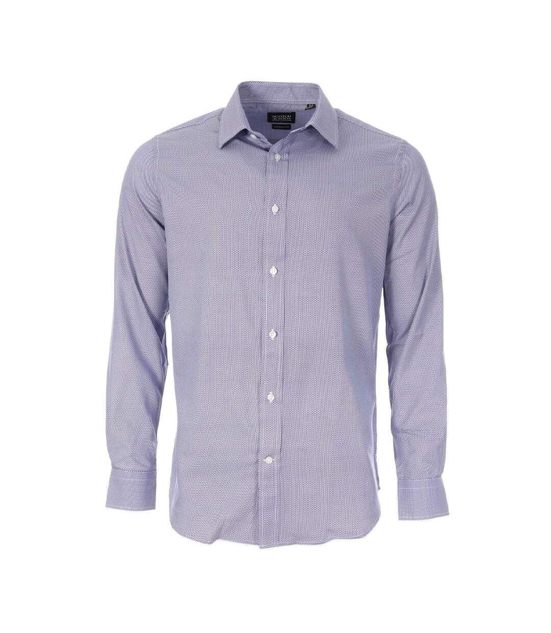 Chemise marine/blanc homme scotch & soda shop02b41-1