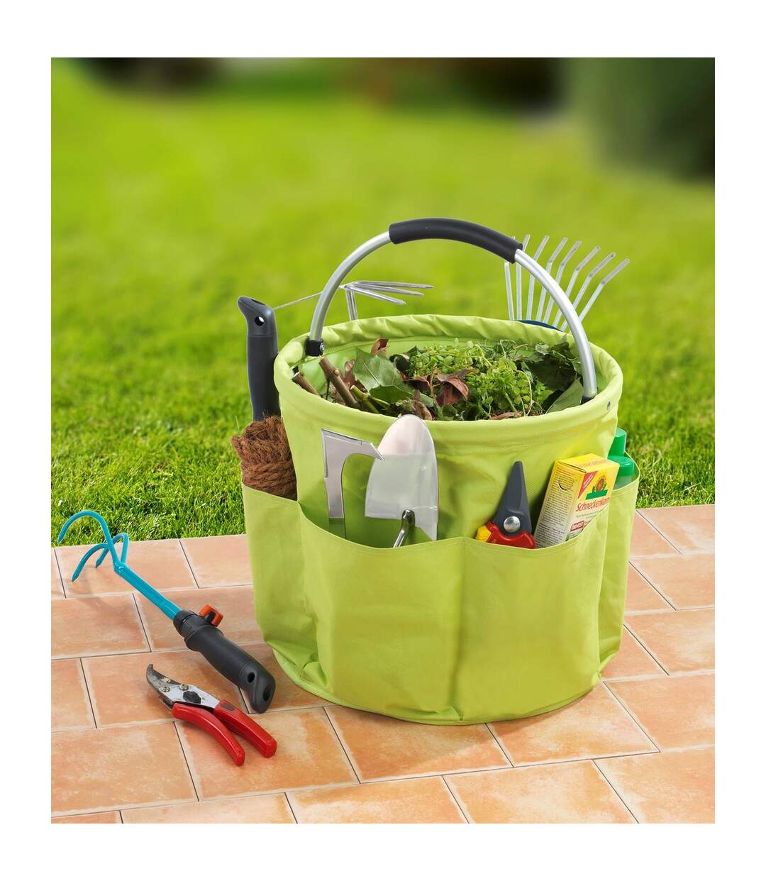 Sac de transport XL pour ustensiles de jardinage - Vert-3