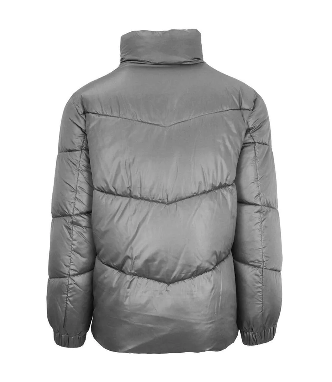 Doudoune Matelassée Motif Logo Homme Gris Plein Sport-2