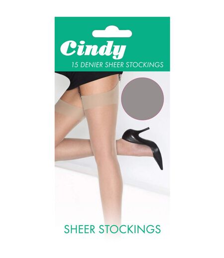 Bas Pour Porte-jarretelles 15 Deniers 1 Paire Femme Diamant Cindy
