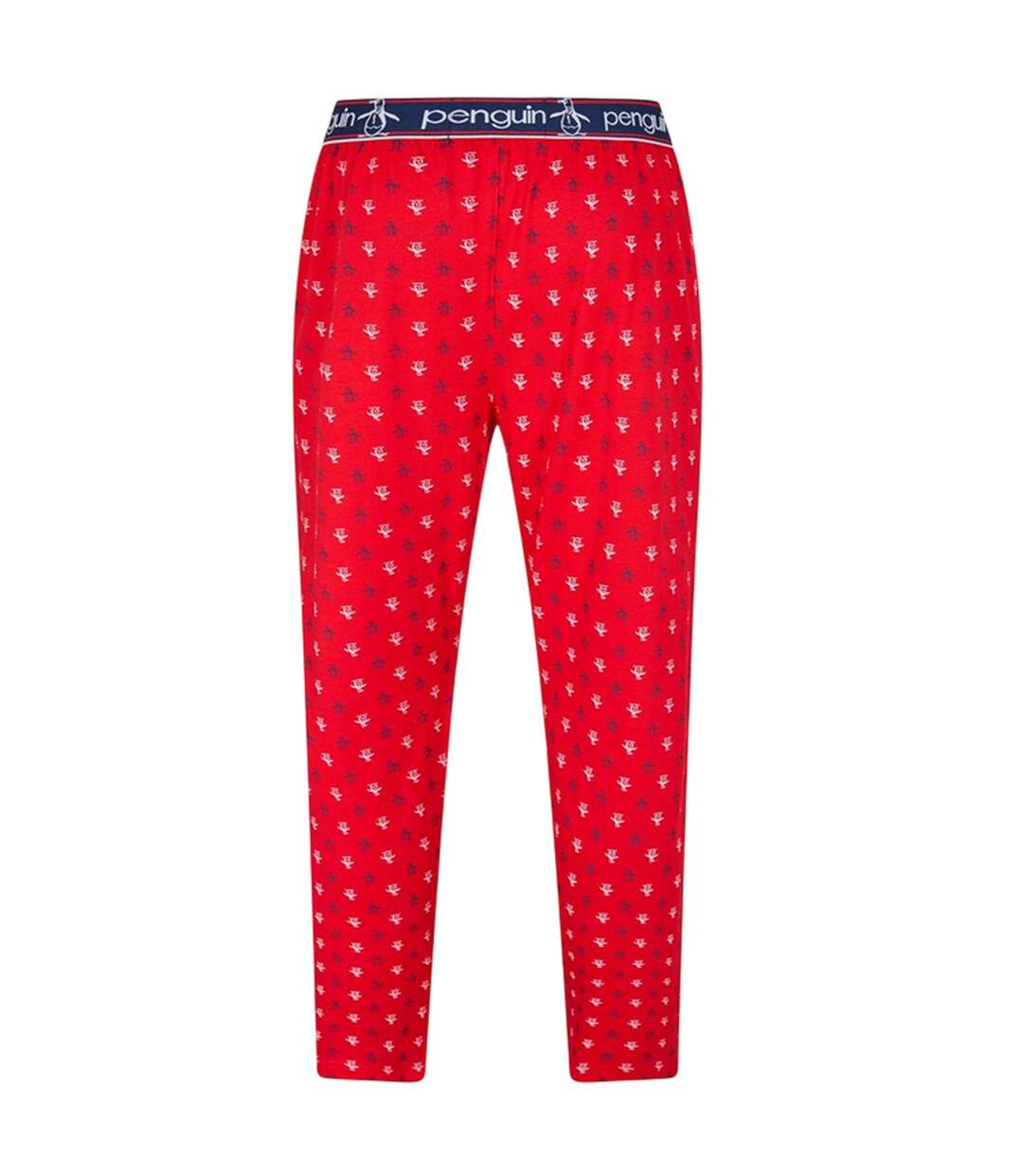 Bas De Pyjama Motif/style Logo Partout Homme Rouge Original Penguin-2