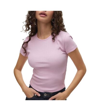 T-shirt rose femme vero moda chloe - l