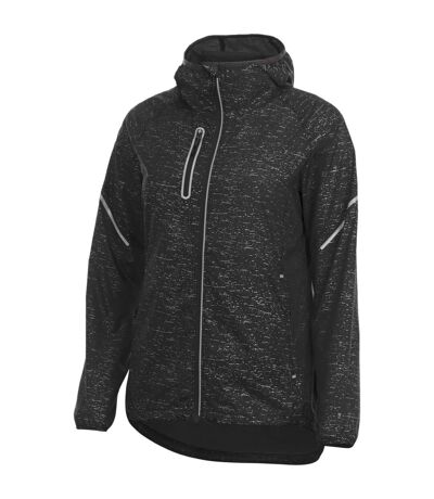 Elevate Womens/Ladies Signal Reflective Packable Jacket (Solid Black) - UTPF1931
