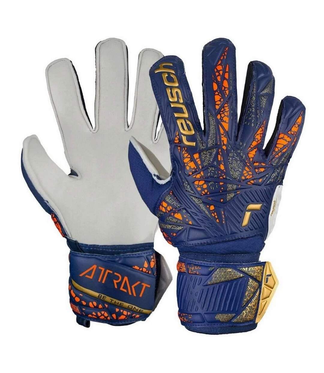 Gants De Gardien De But Attrakt Infinity Enfant Bleu Marine Reusch-4