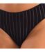 Bikini style panties with striped fabric for women, VANESA model. Elegant, soft and comfortable.