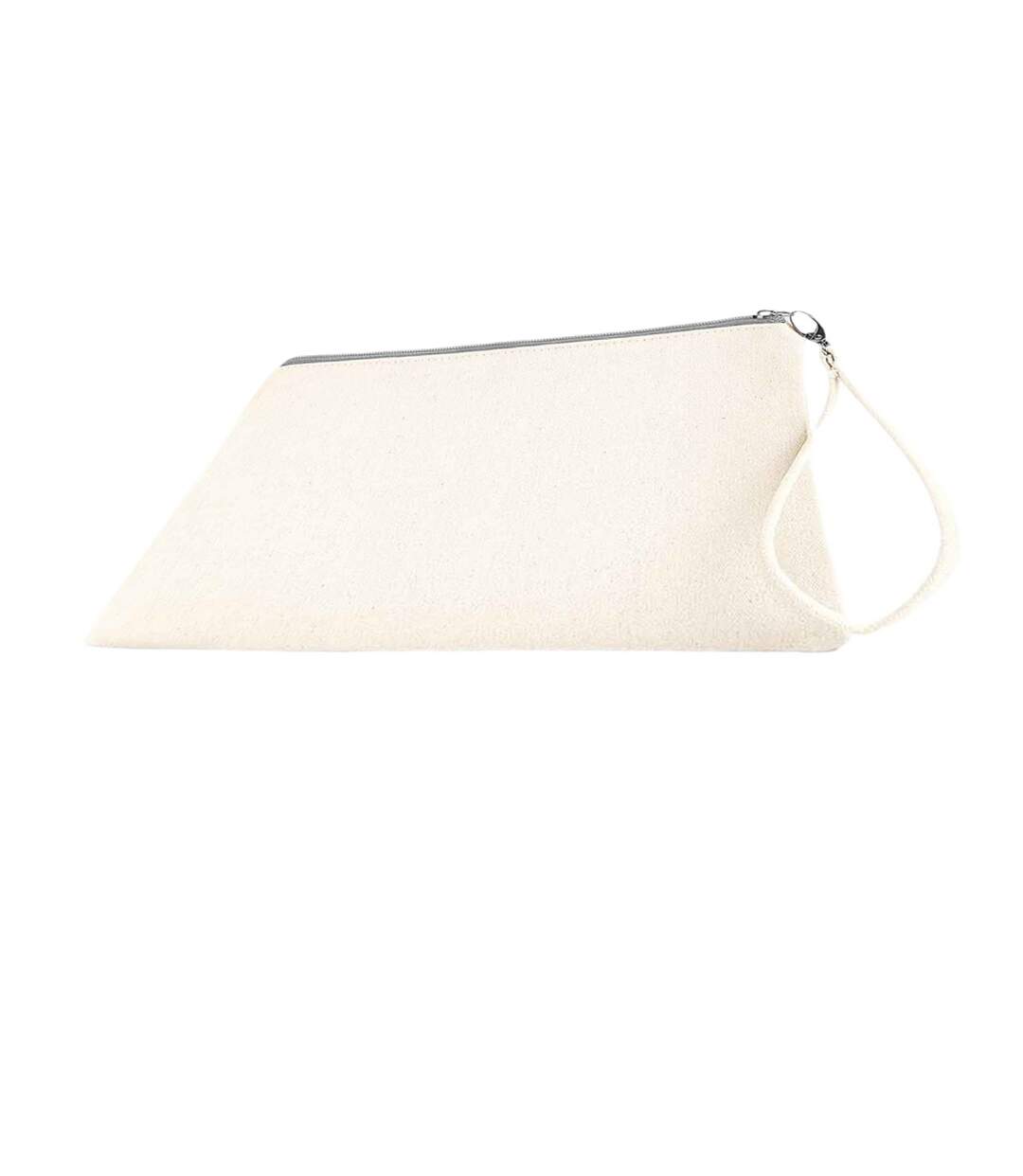 Canvas Cosmetic Bag One Size Natural Light Grey Westford Mill-2