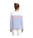 T-shirt Matelot Femme Blanc Bleu Roi Rouge SOLS-2