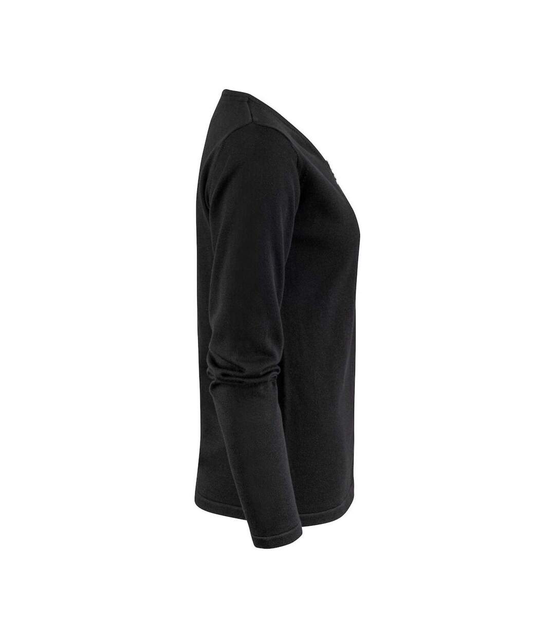 Cardigan Femme Noir James Harvest-4