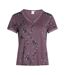 T-shirt Motif/style Floral Jordan Femme Violet CCDK Copenhagen-2