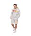 Sweat À Capuche Flocked Homme Gris Chiné Crosshatch-1