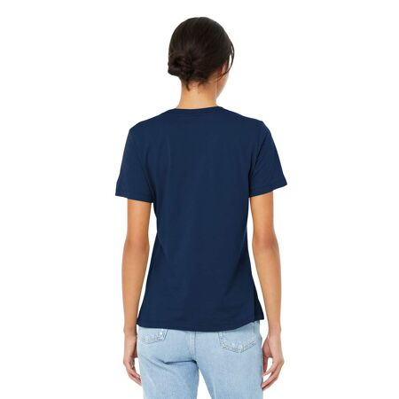 T-shirt femme bleu marine Bella + Canvas