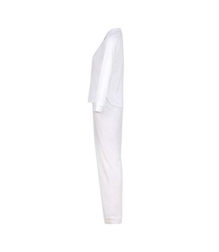 Ensemble De Pyjama Manches Longues Femme Blanc Cassé Towel City