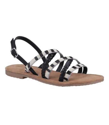Sandales Motif/style Lanières Amanda Femme Noir Hush Puppies