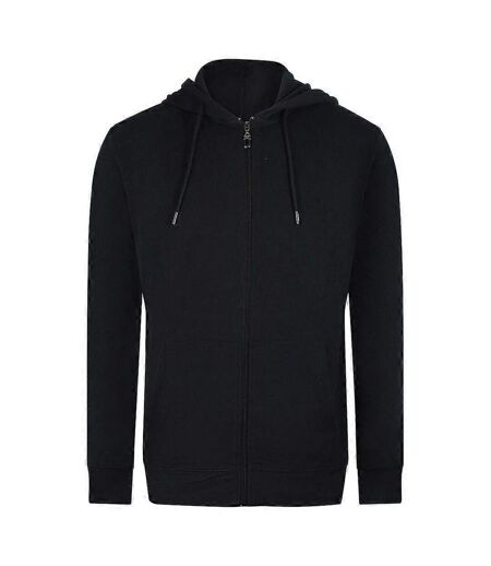 Mens Floral Full Zip Hoodie Black Cavalli Class
