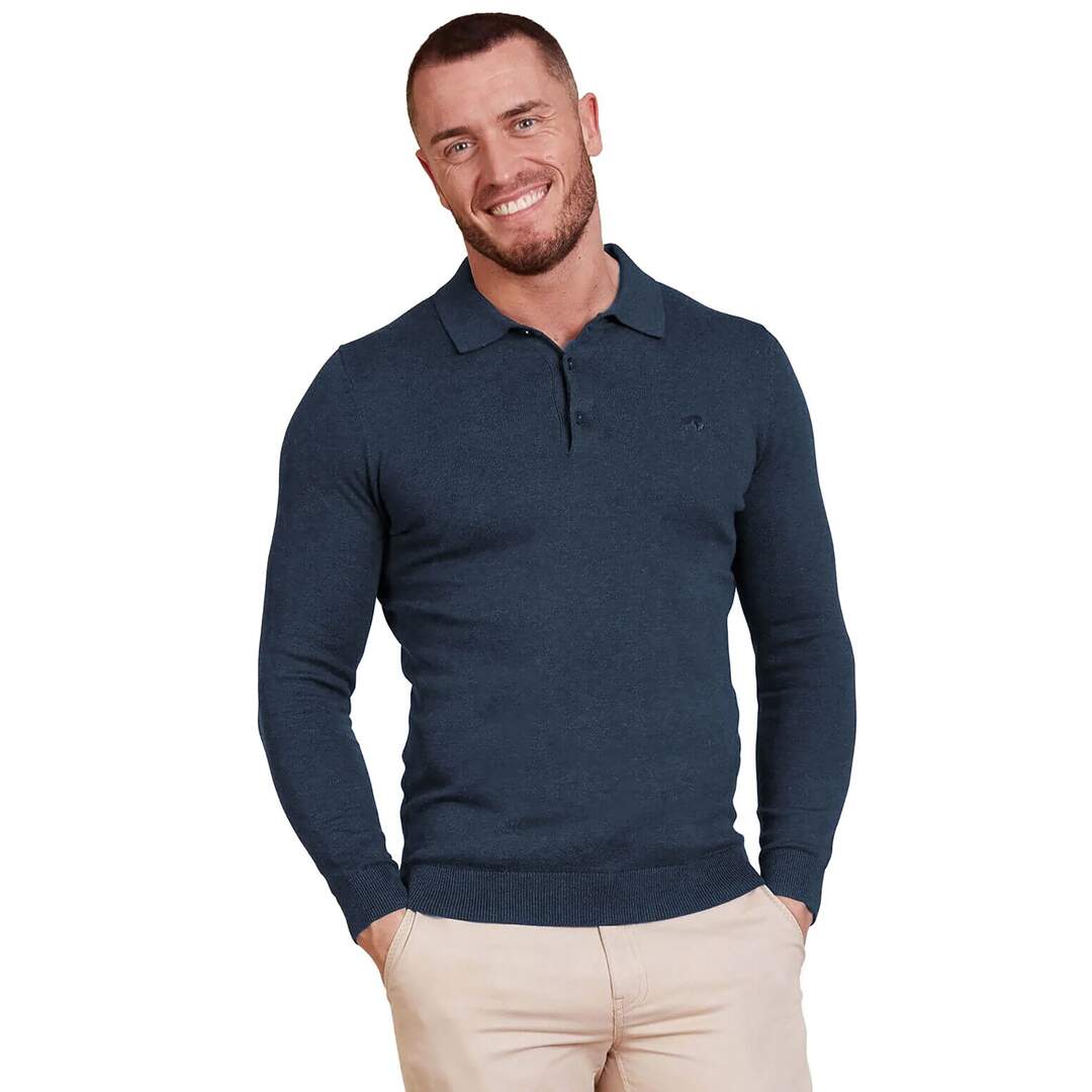 Polo classic homme marine Raging Bull-3