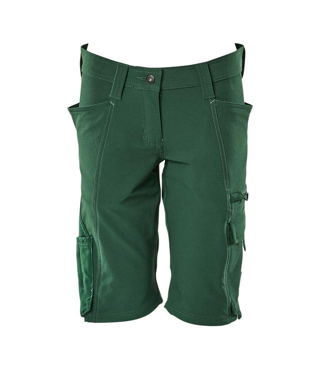 Mens Accelerate Work Shorts Green Mascot-1