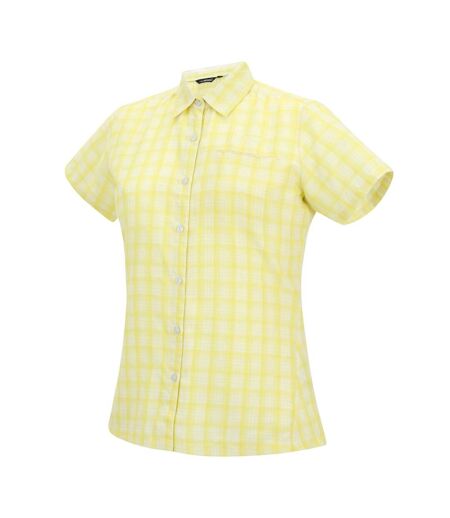 Chemisier Manches Courtes Mindano Femme Blanc Cassé Jaune Clair Regatta
