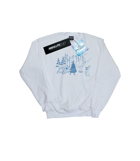Disney - Sweat FROZEN ANNA SVEN AND OLAF - Femme (Blanc) - UTBI19063