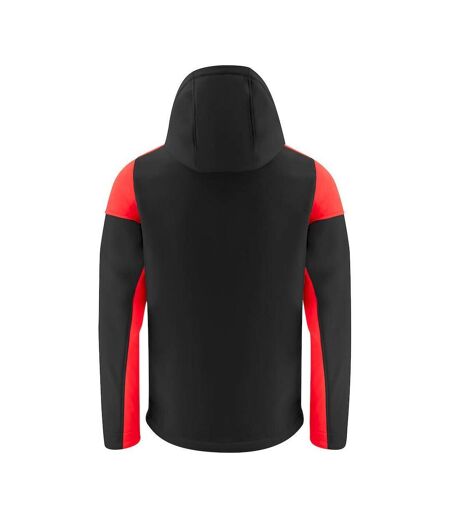 Veste Softshell Prime Homme Noir Rouge Printer