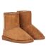 Womens/ladies mika faux sheepskin ankle boots tan Dorothy Perkins