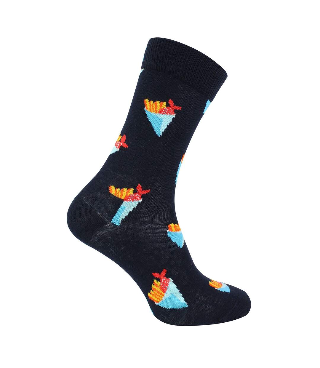 Mens & Ladies Fish & Chips Patterned Socks-1