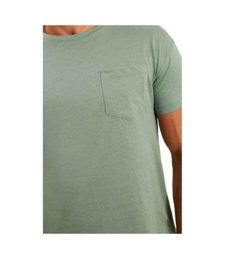 Maine Mens Pocket Crew Neck T-Shirt (Green)