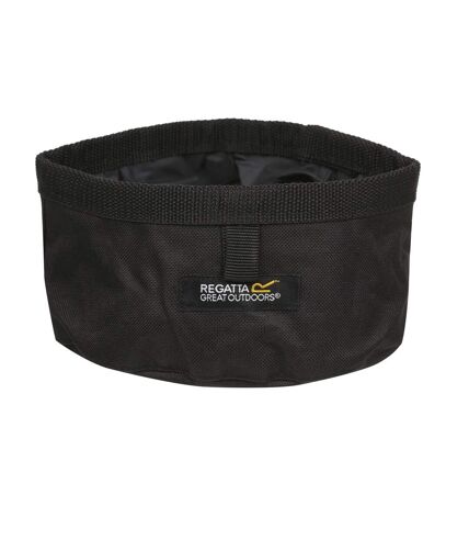 Regatta Pack Away Waterproof Dog Bowl (Black) (One Size) - UTRG4797
