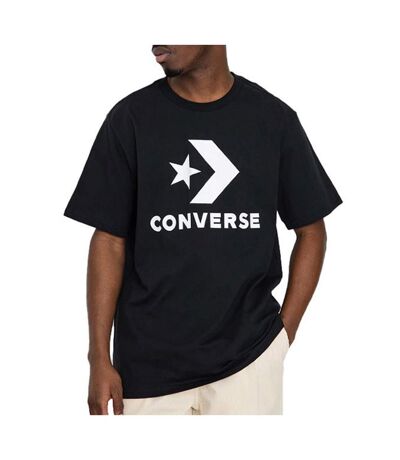 T-shirt Noir Homme Converse Center Star Chev - L