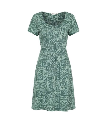 Robe Manches Courtes Motif/style À Motifs Orchid Femme Vert Vif Imprimé Mountain Warehouse
