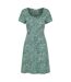 Robe Manches Courtes Motif/style À Motifs Orchid Femme Vert Vif Imprimé Mountain Warehouse-1