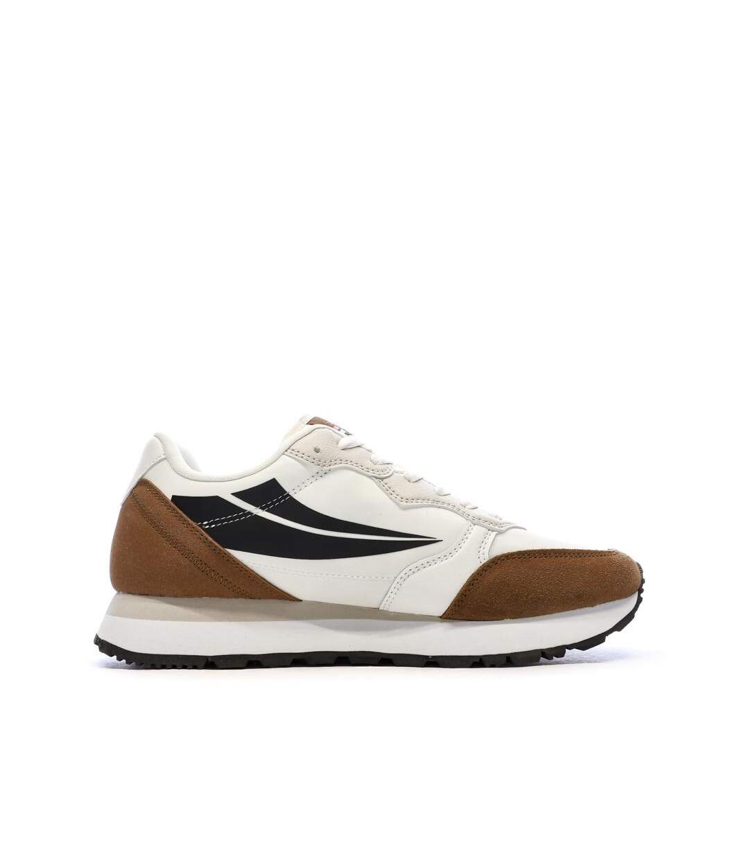 Baskets marron/ecru homme fila hypert-2