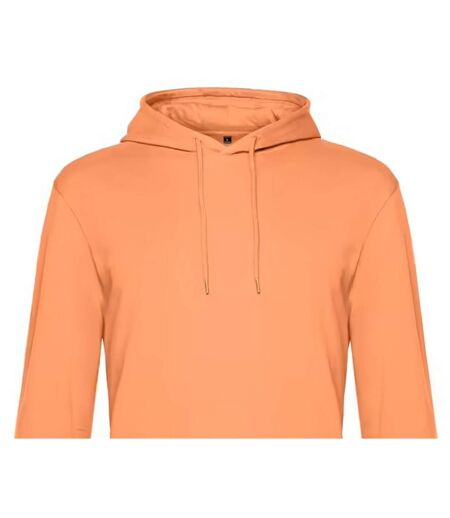 Sweat À Capuche Motif/style Uni Homme Orange Melon B&C