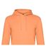Sweat À Capuche Motif/style Uni Homme Orange Melon B&C-2