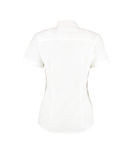 Chemise D'entreprise Oxford À Manches Courtes Pour Femmes Blanc Kustom Kit