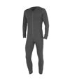 FLOSO Mens Thermal Underwear All In One Union Suit (Charcoal)