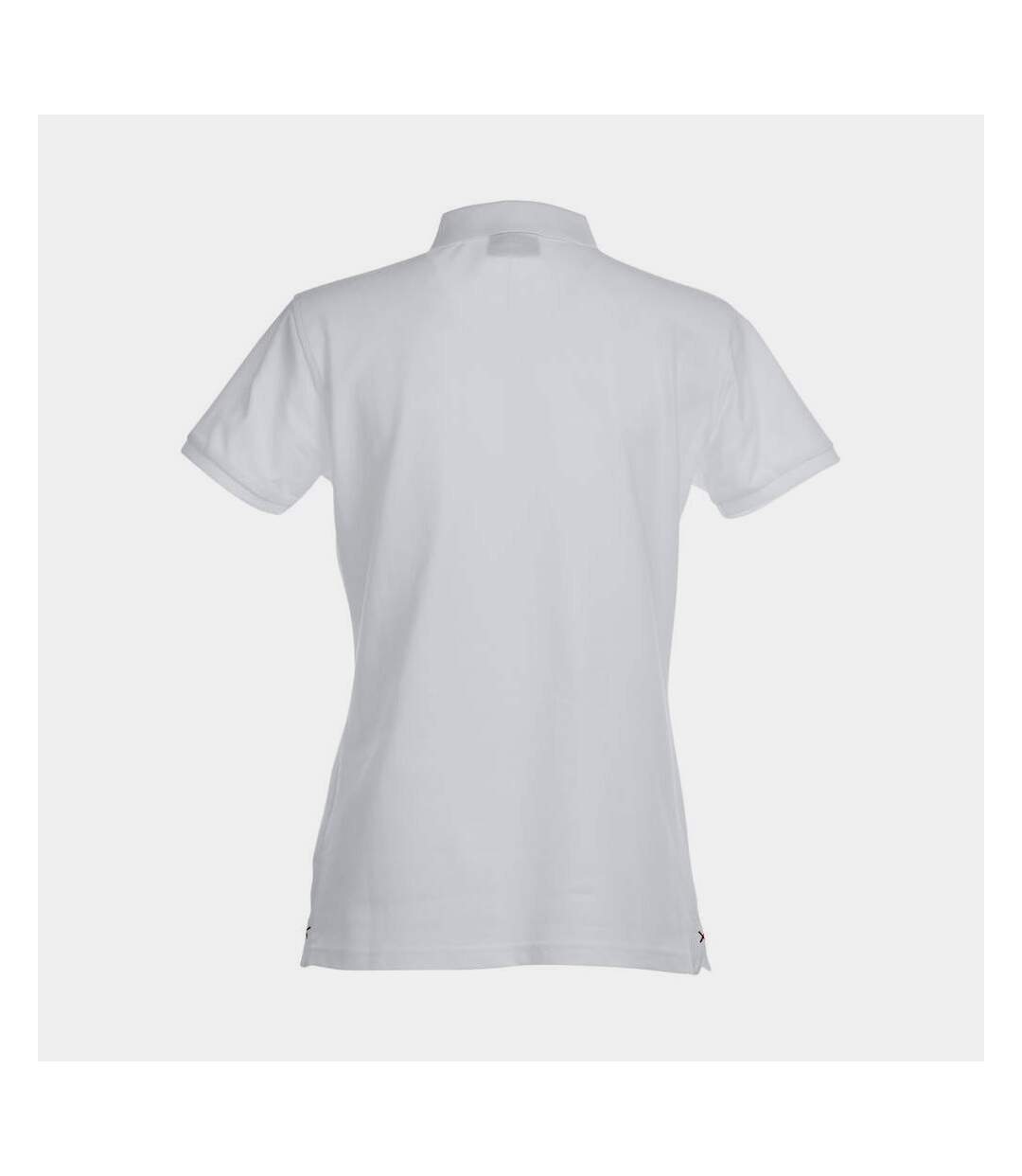 Polo premium femme blanc Clique-2