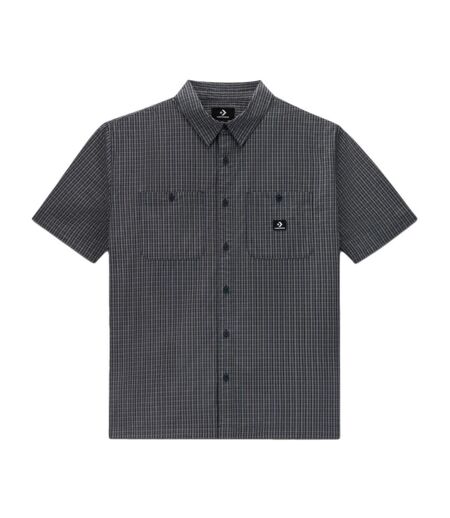 Chemise grise homme converse plaid