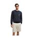 Pull Décontracté Motif/style À Rayures Homme Bleu Foncé Boss-1