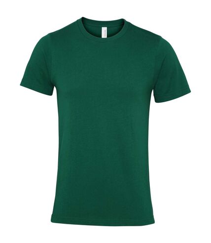 Unisex adult jersey crew neck t-shirt evergreen Bella + Canvas