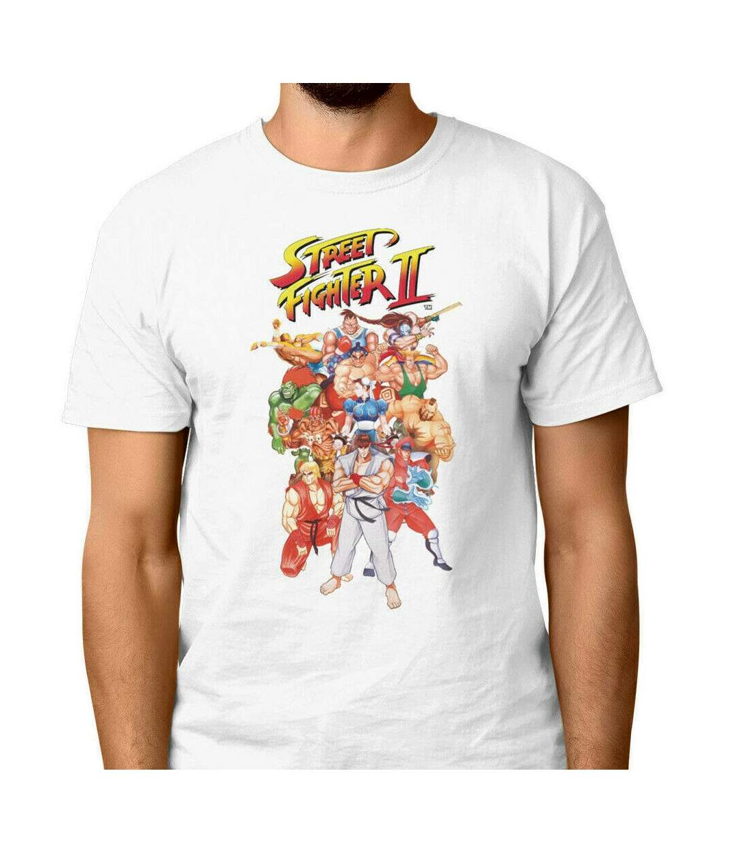 Street Fighter 2 - T-shirt - Adulte (Blanc) - UTHE802-2