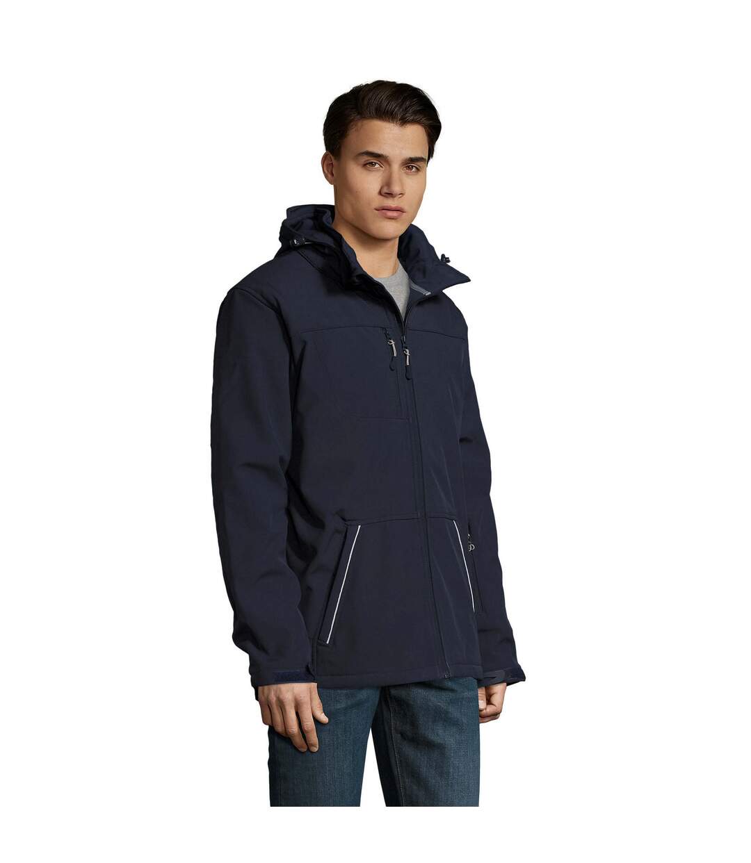 Doudoune Softshell Rock Homme Bleu Marine Français SOLS-3