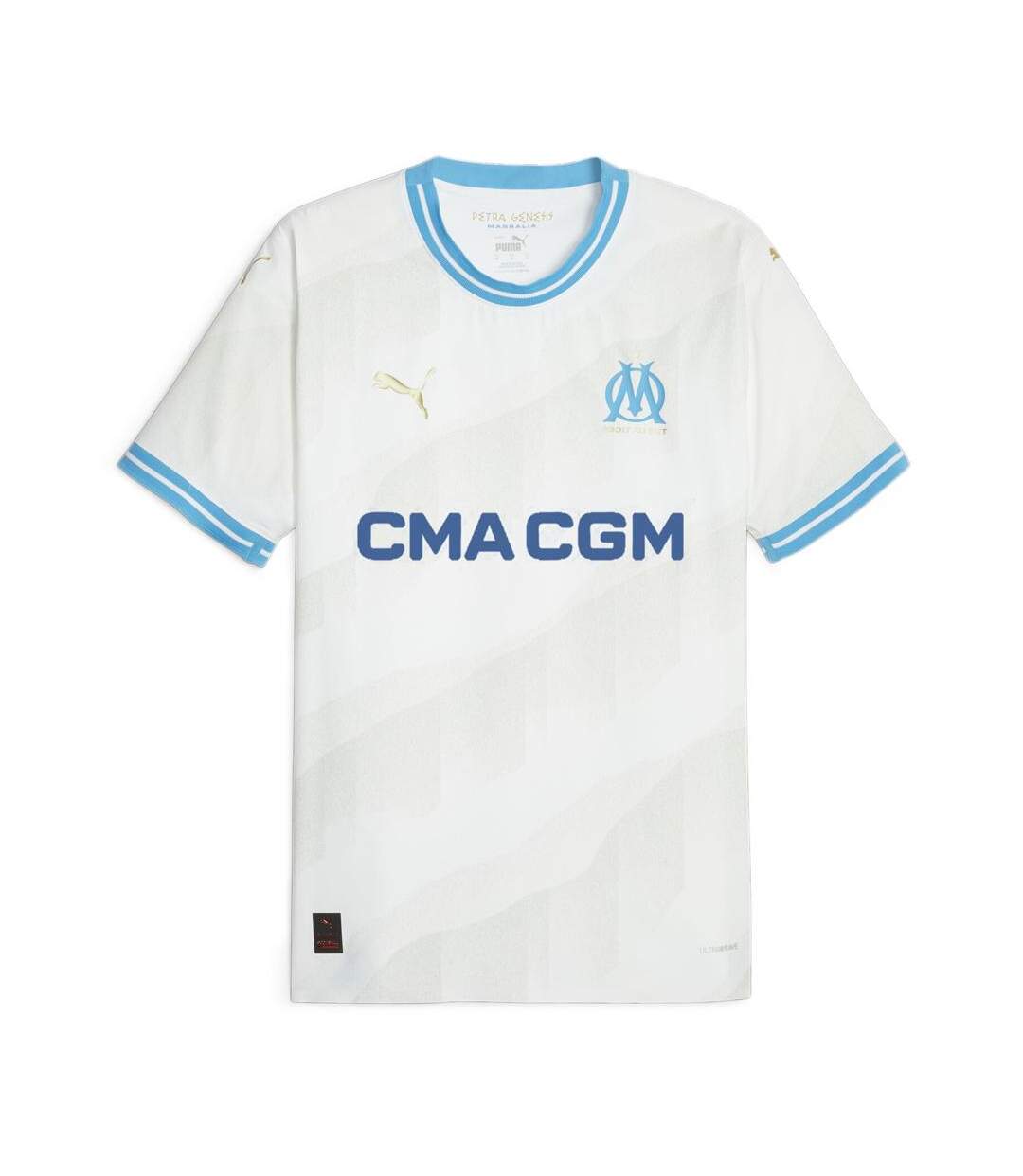 OM Maillot Authentique Domicile Blanc/Bleu Homme Puma 23/24 - S-1