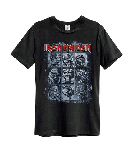 Amplified Mens 9 Eddies Iron Maiden T-Shirt (Black) - UTGD192