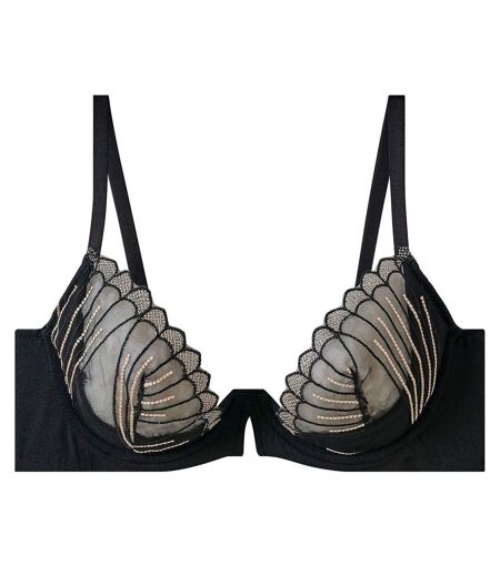 Soutien-gorge à armatures noir Indécise