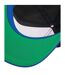 Casquette Ajustable Noir Bleu Roi Vif Beechfield-3